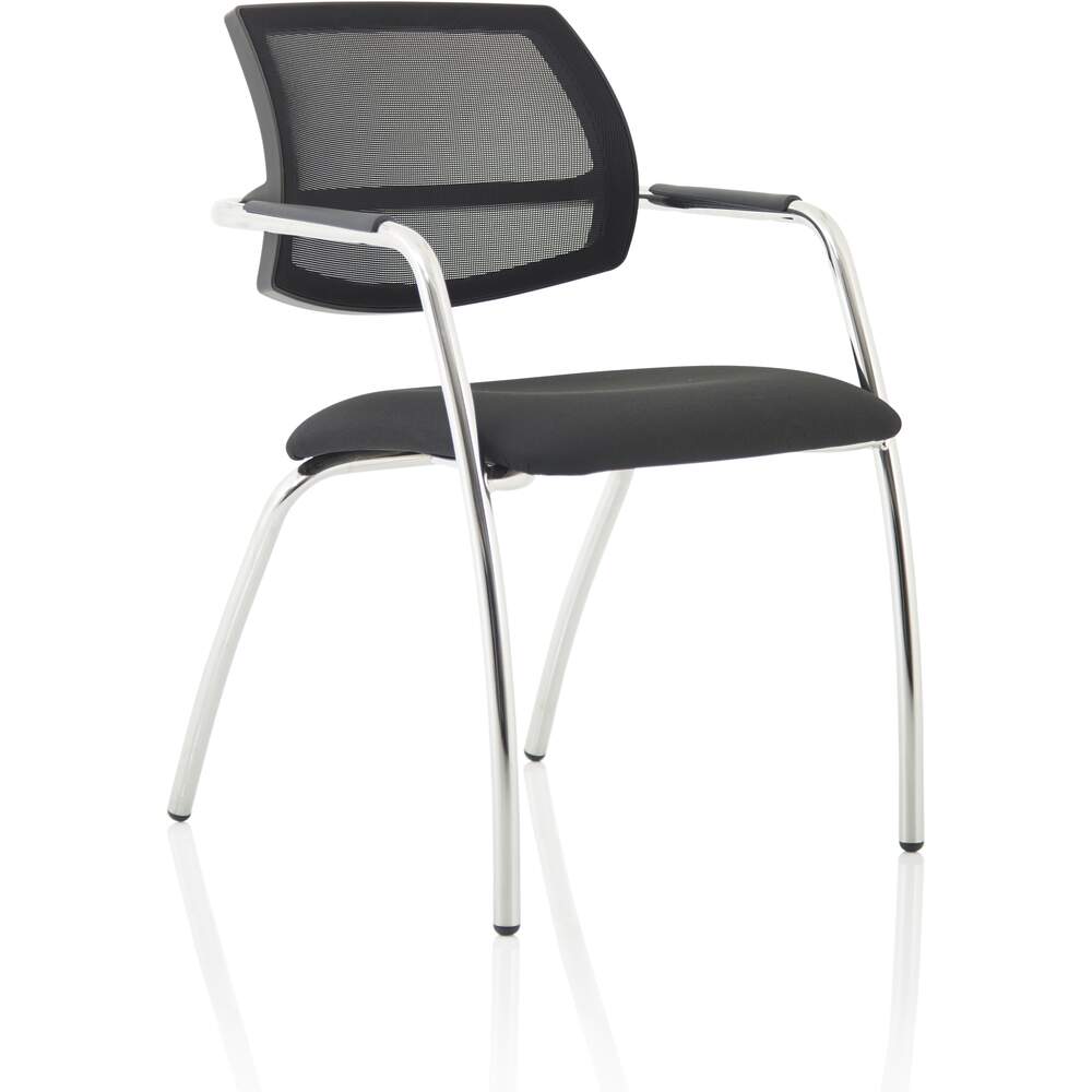 Swift Straight Leg Visitor Chair Black