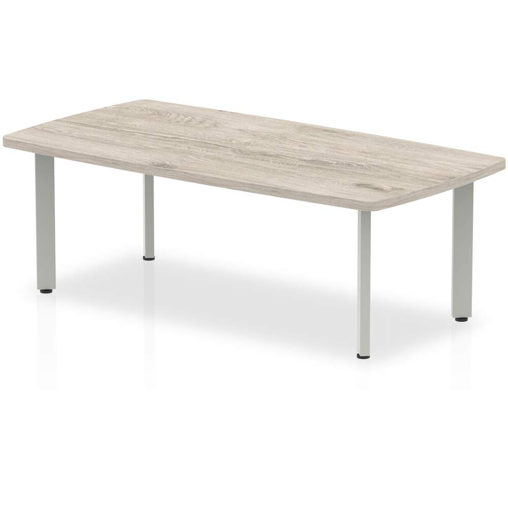 Impulse 1200mm Coffee Table Grey Top Arrowhead Leg