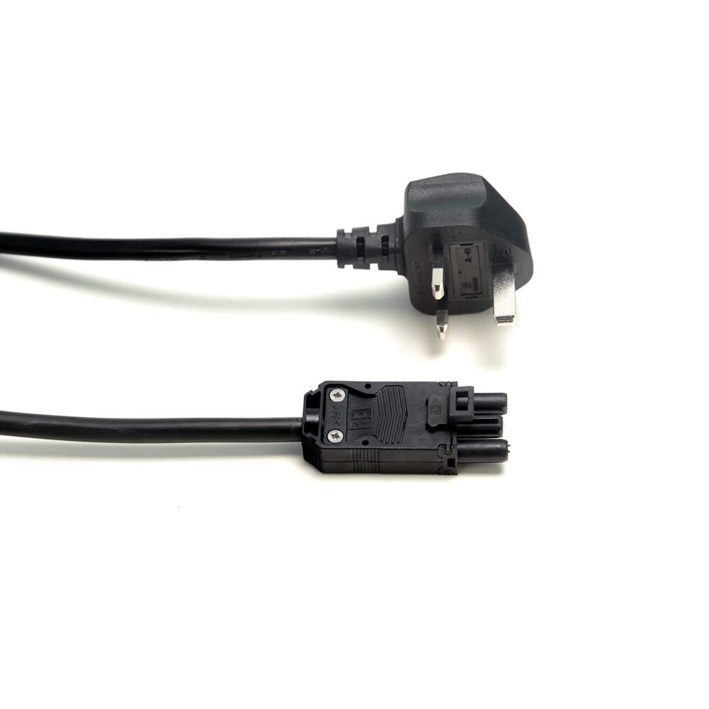 Impulse 1m Mains Lead UK Plug to 3 Pole Connector