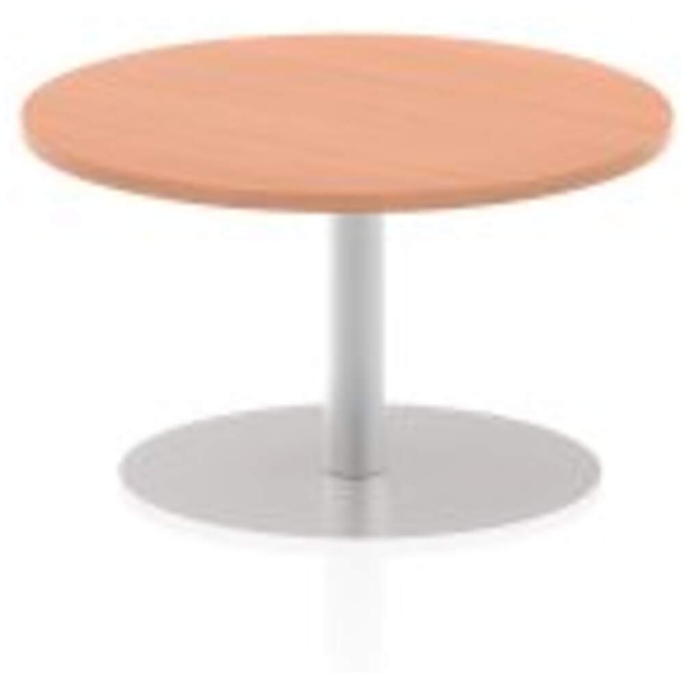 Italia 800mm Poseur Round Table Beech Top 475mm High Leg