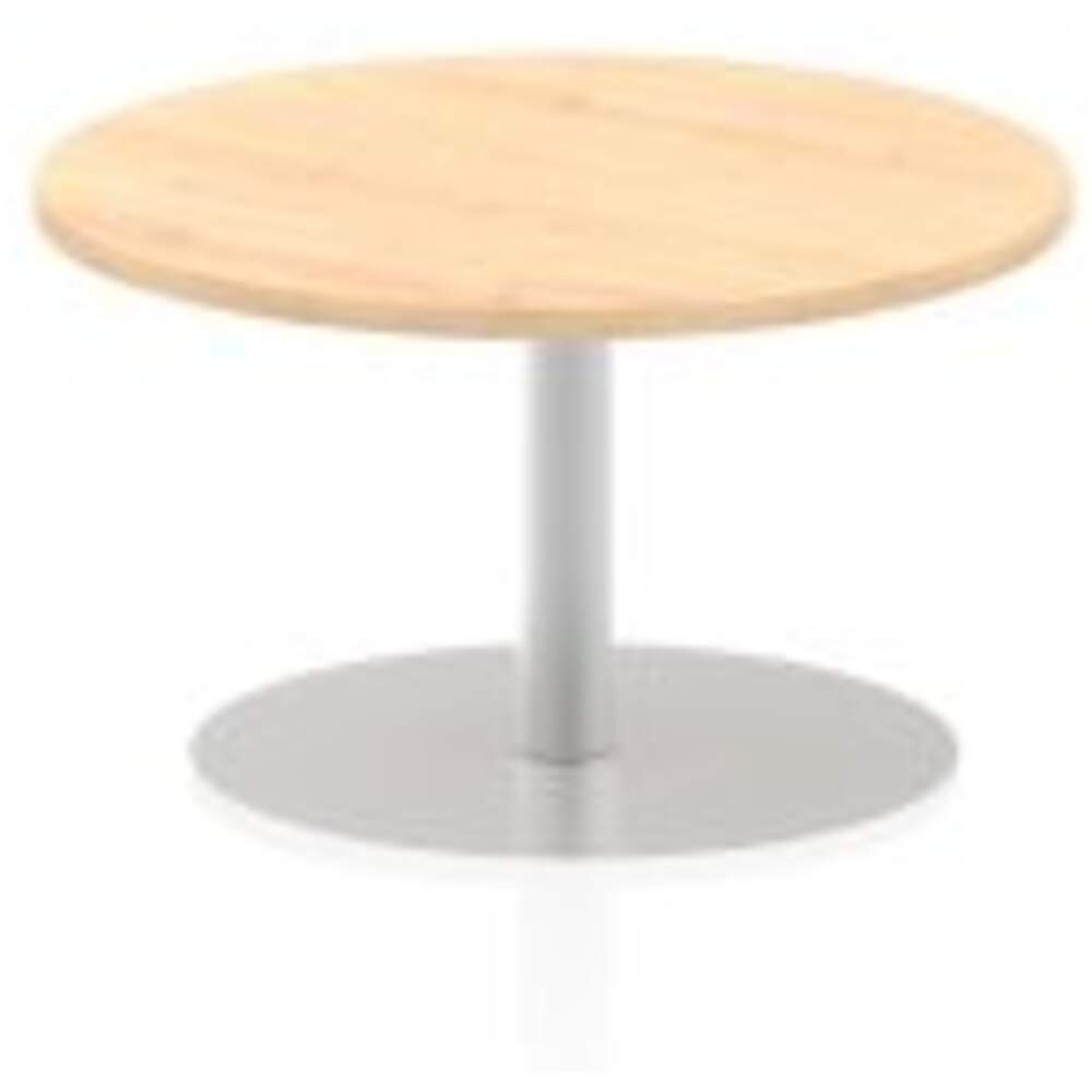 Italia 800mm Poseur Round Table Maple Top 475mm High Leg