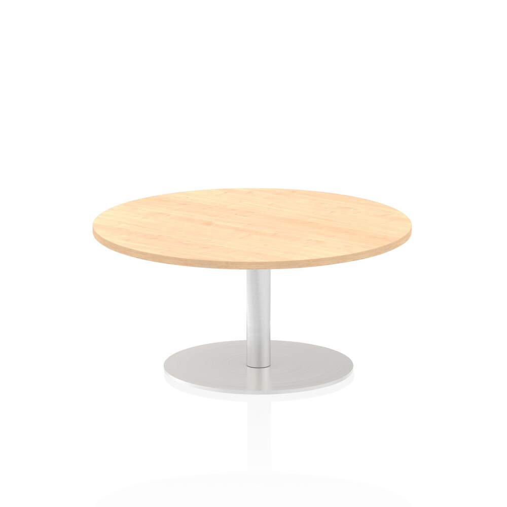 Italia 1000mm Poseur Round Table Maple Top 475mm High Leg