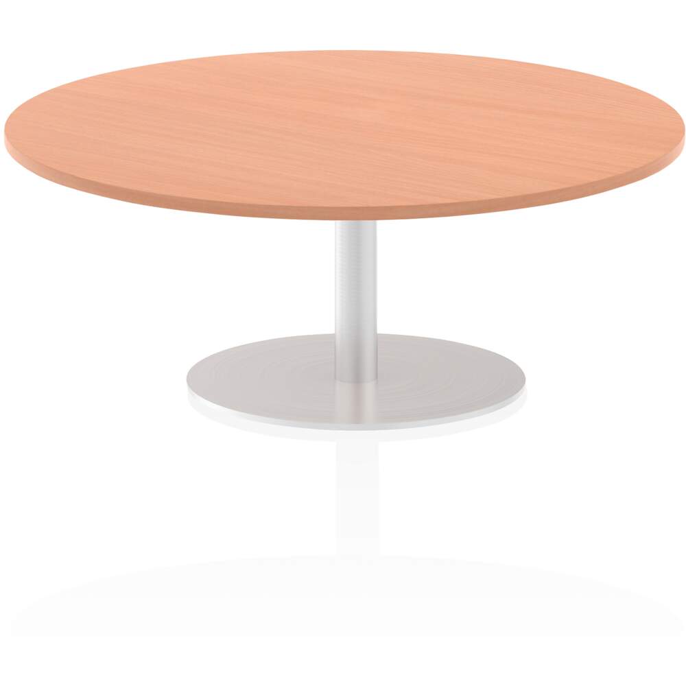 Italia 1200mm Poseur Round Table Beech Top 475mm High Leg