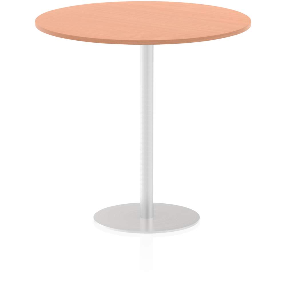 Italia 1200mm Poseur Round Table Beech Top 1145mm High Leg