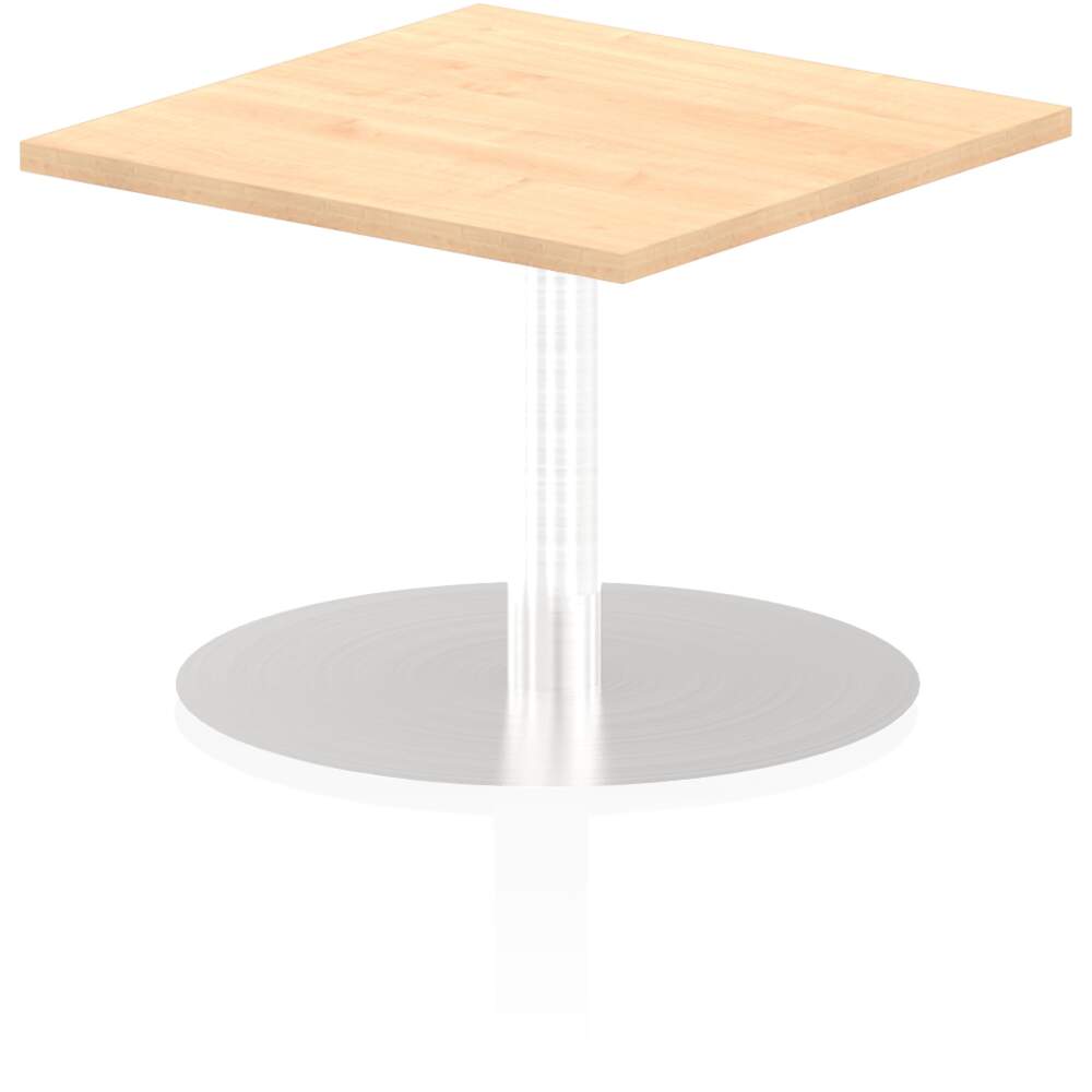 Italia 600mm Poseur Square Table Maple Top 475mm High Leg