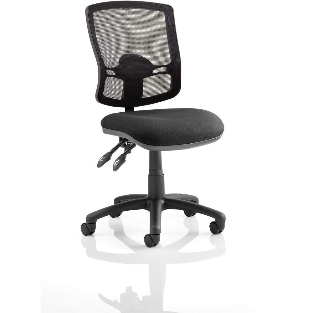 Eclipse Plus II Lever Task Operator Chair Mesh Back Deluxe With Black Seat