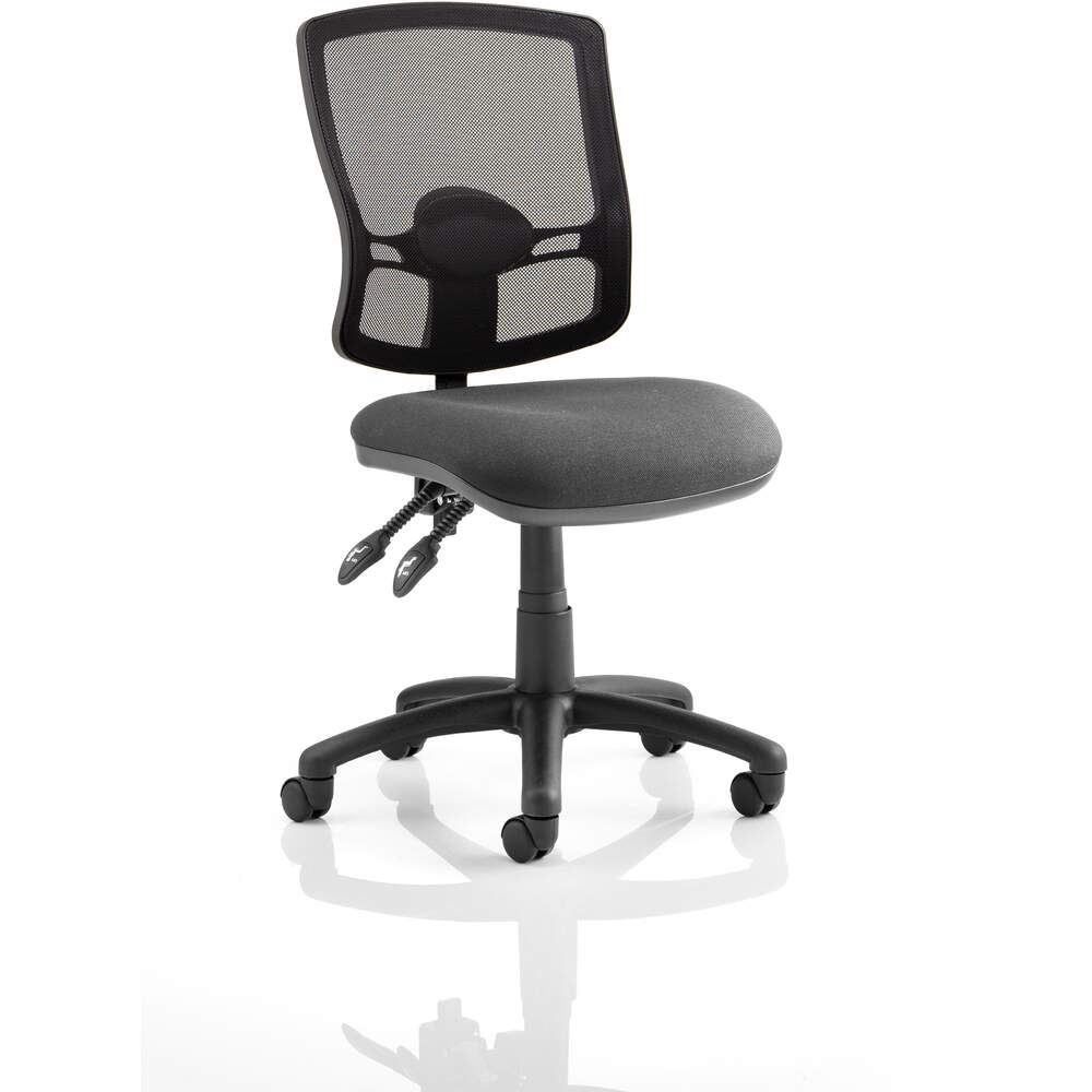 Eclipse Plus II Lever Task Operator Chair Mesh Back Deluxe With Charcoal Seat