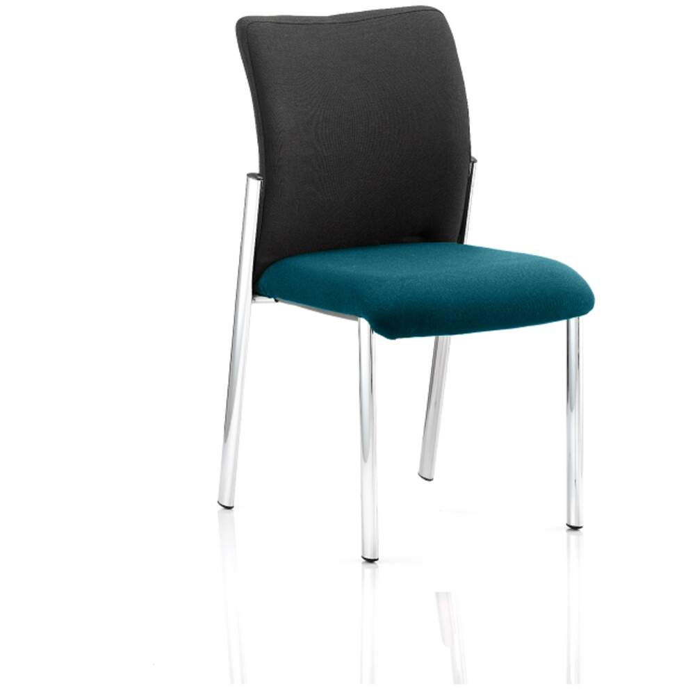 Academy Black Fabric Back Bespoke Colour Seat Without Arms Maringa Teal