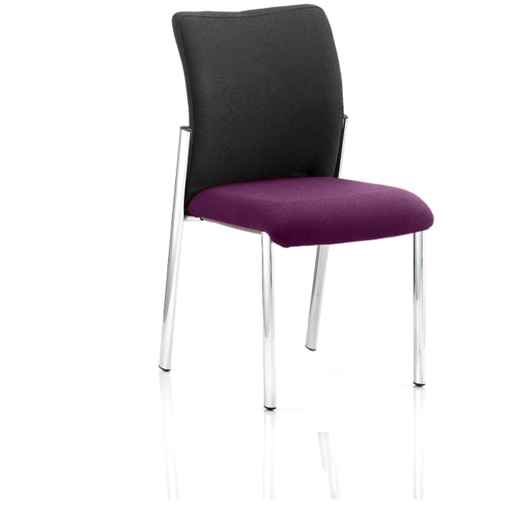 Academy Black Fabric Back Bespoke Colour Seat Without Arms Tansy Purple