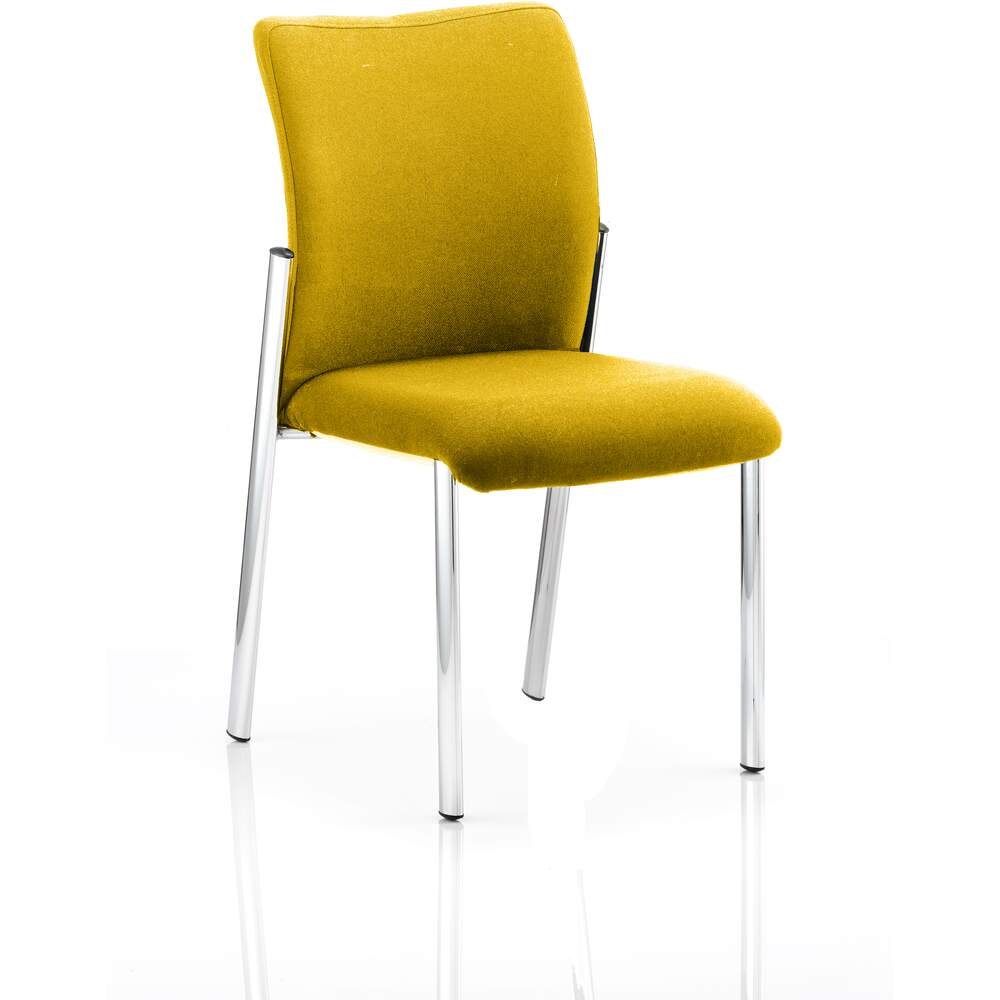 Academy Bespoke Colour Fabric Back With Bespoke Colour Seat Without Arms Senna Yellow