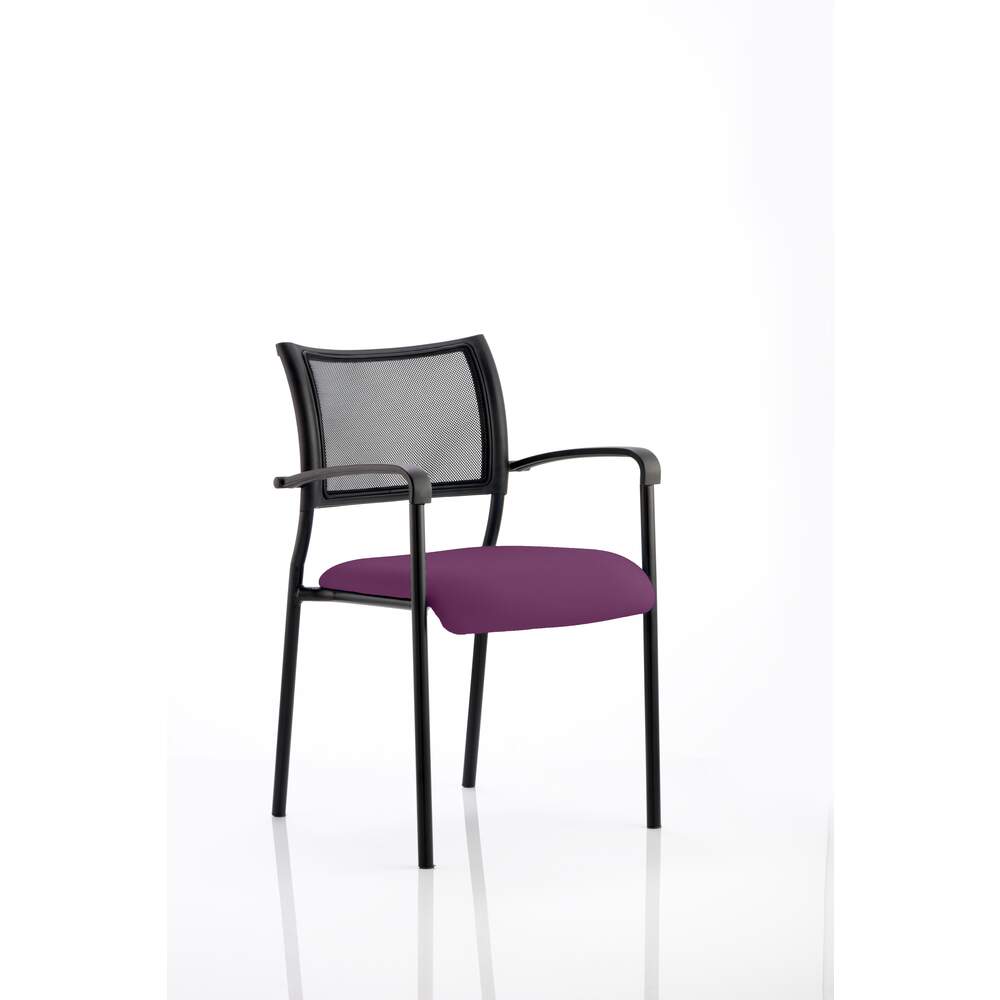 Brunswick Bespoke Colour Seat Black Frame Tansy Purple