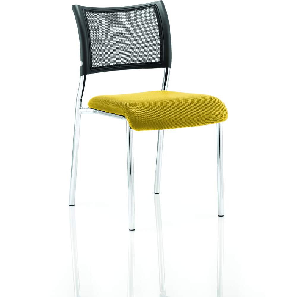 Brunswick No Arm Bespoke Colour Seat Chrome Frame Senna Yellow