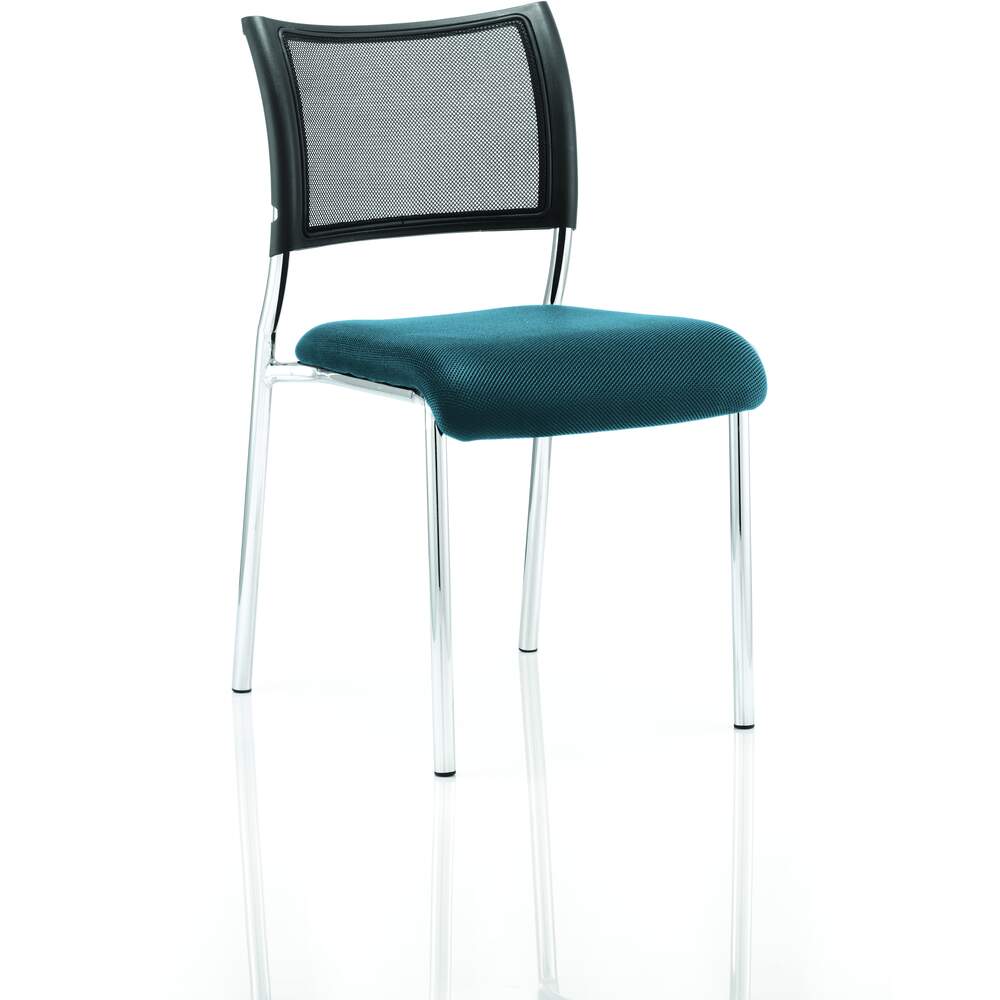 Brunswick No Arm Bespoke Colour Seat Chrome Frame Maringa Teal