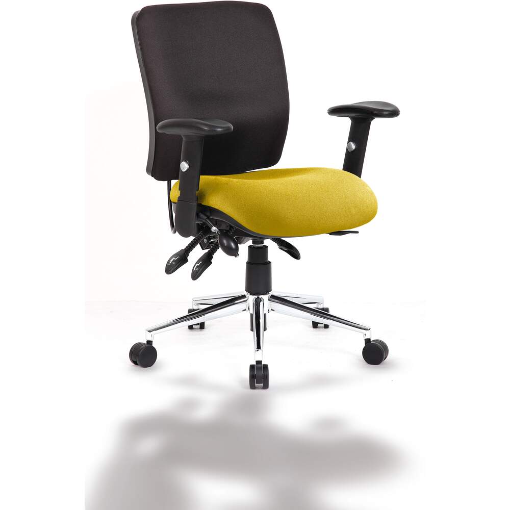 Chiro Medium Back Bespoke Colour Seat Senna Yellow