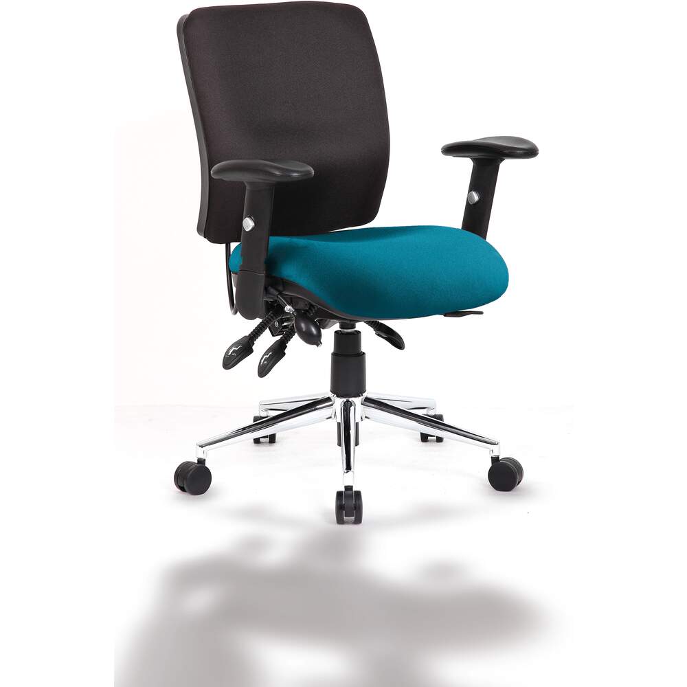 Chiro Medium Back Bespoke Colour Seat Maringa Teal