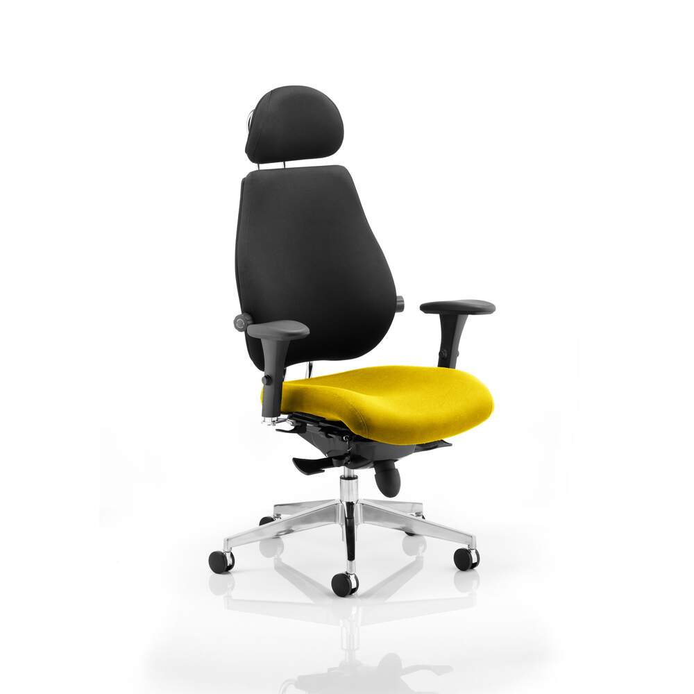 Chiro Plus Ultimate With Headrest Bespoke Colour Seat Senna Yellow