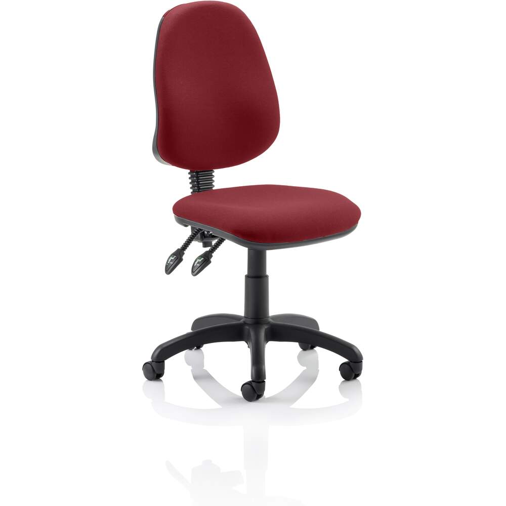 Eclipse II Lever Task Operator Chair Bespoke Colour Ginseng Chilli