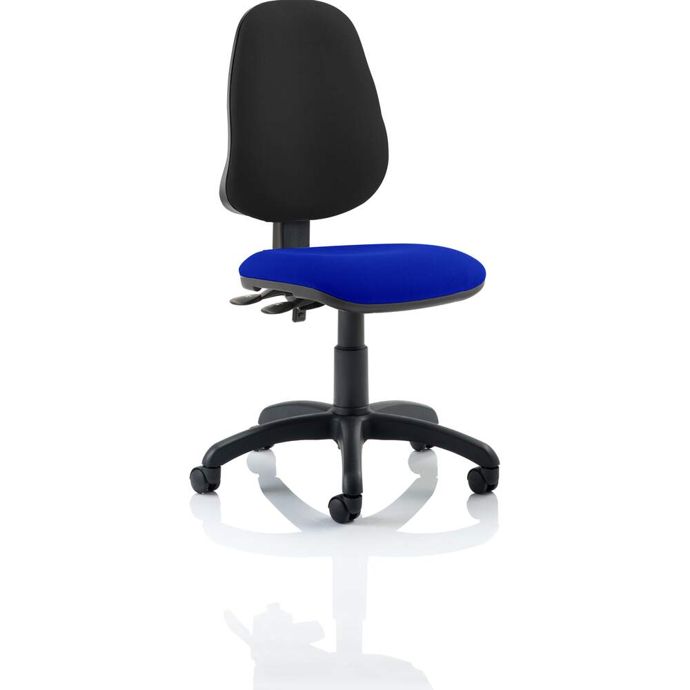 Eclipse II Lever Task Operator Chair Bespoke Colour Seat Stevia Blue