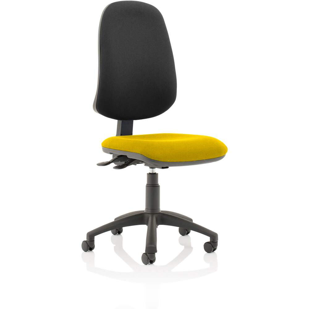 Eclipse XL Lever Task Operator Chair Bespoke Colour Seat Senna Yellow