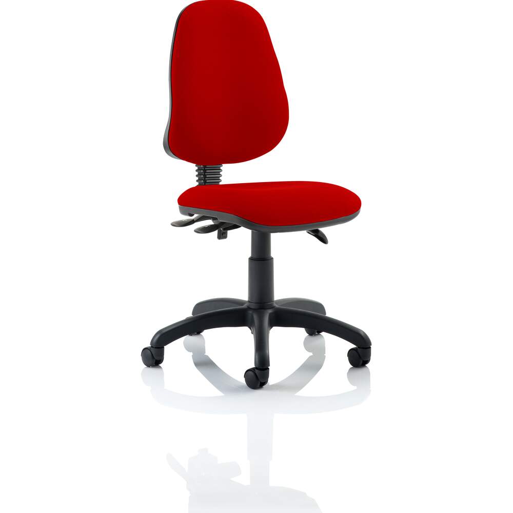 Eclipse III Lever Task Operator Chair Bespoke Colour Bergamot Cherry