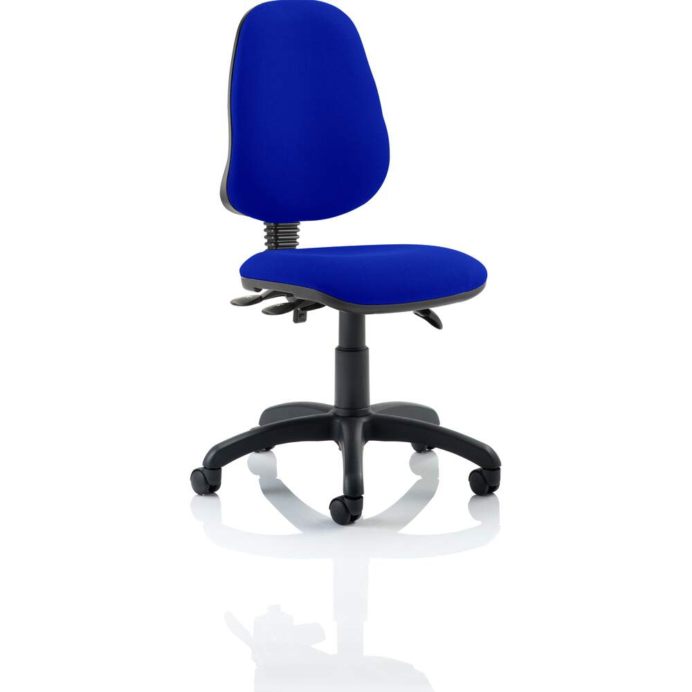 Eclipse III Lever Task Operator Chair Bespoke Colour Stevia Blue