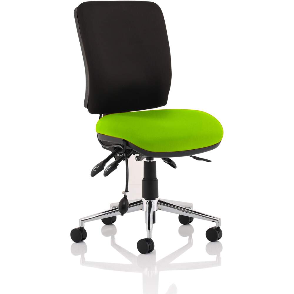 Chiro Medium Back Bespoke Colour Seat Myrrh Green No Arms