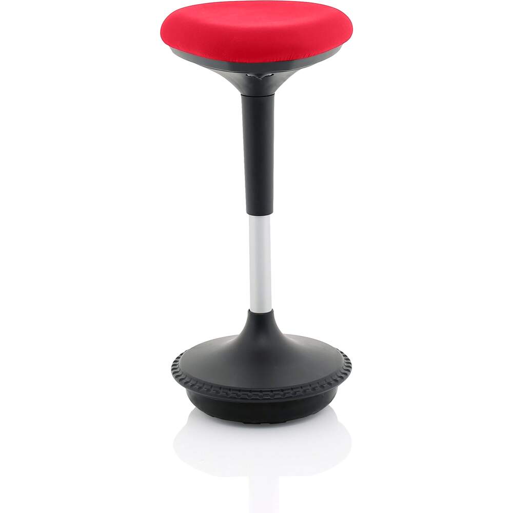 Sitall Deluxe Visitor Stool Bergamot Cherry Fabric Seat