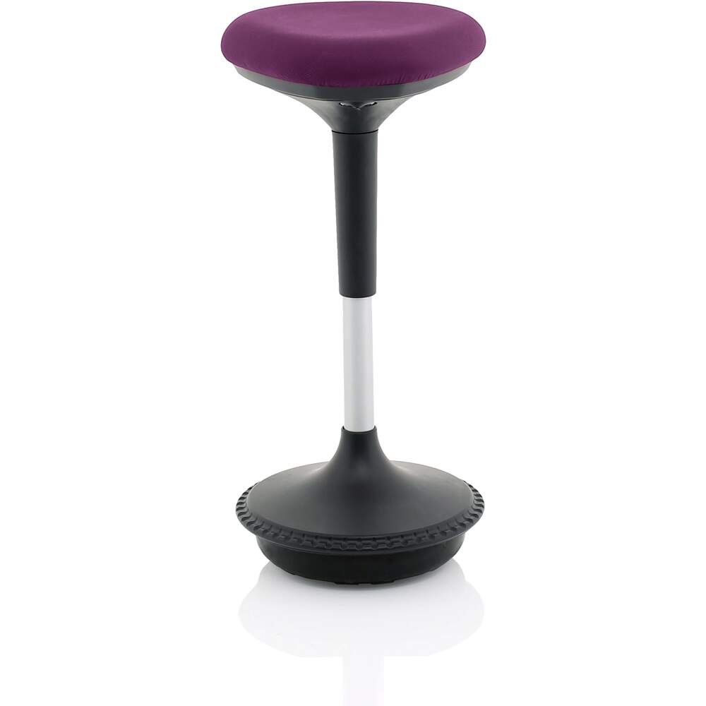 Sitall Deluxe Visitor Stool Tansy Purple Fabric Seat