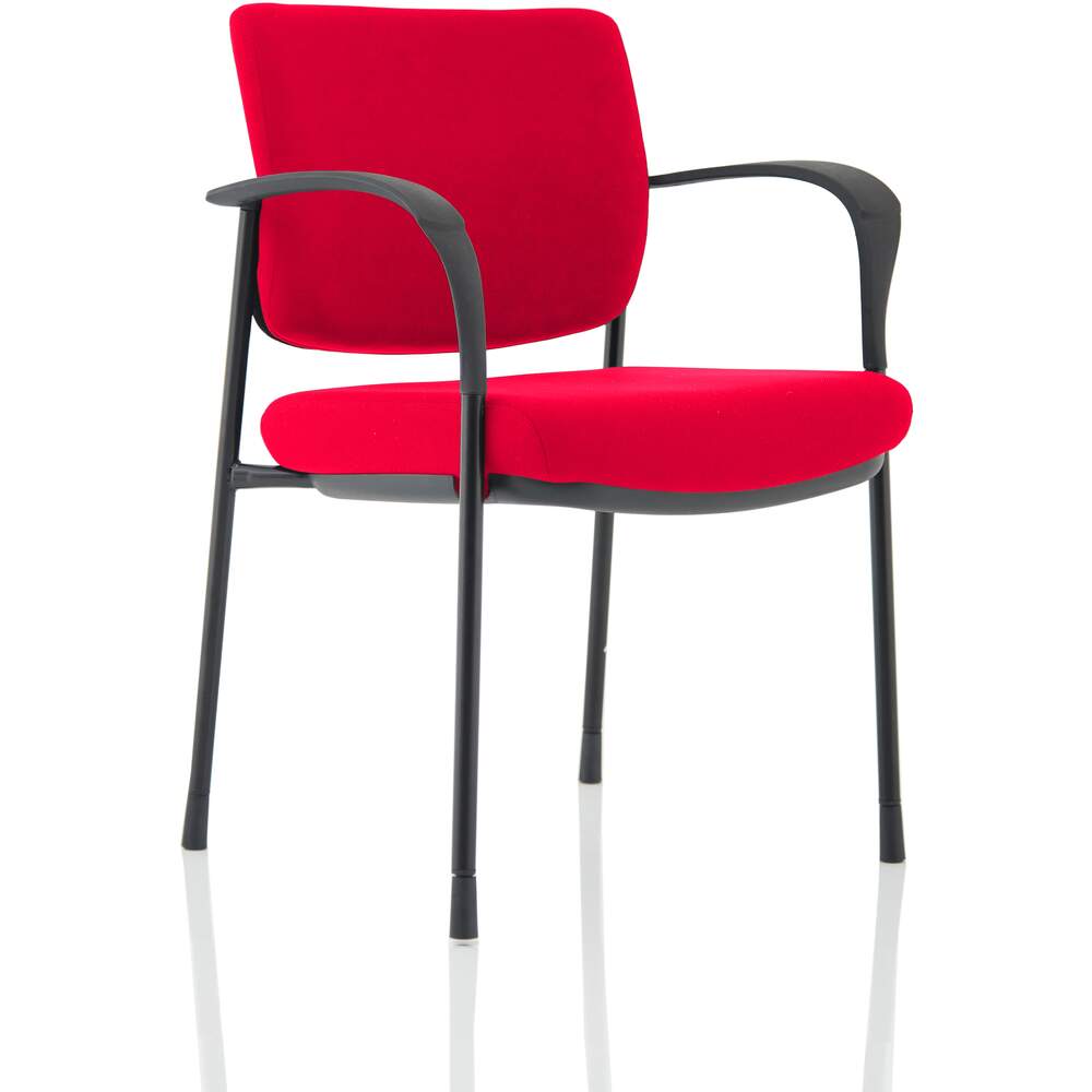 Brunswick Deluxe Black Frame Bespoke Colour Back And Seat Bergamot Cherry With Arms