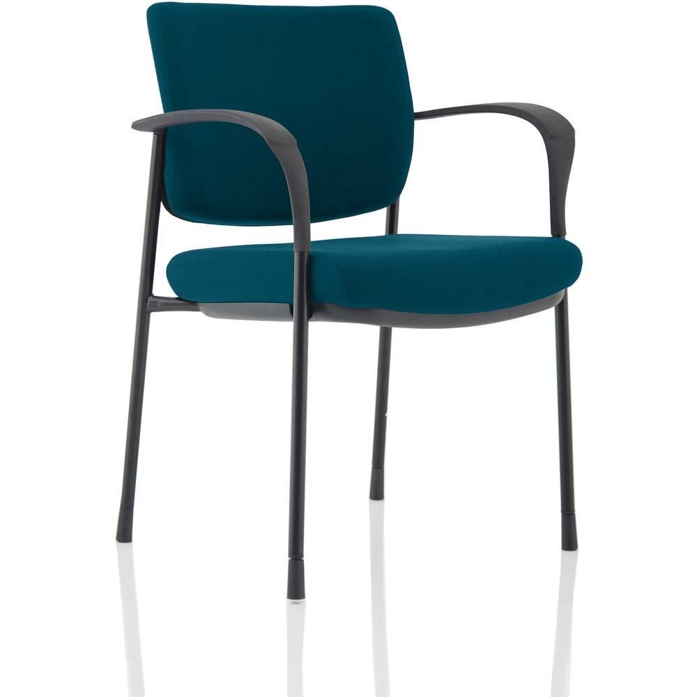 Brunswick Deluxe Black Frame Bespoke Colour Back And Seat Maringa Teal With Arms