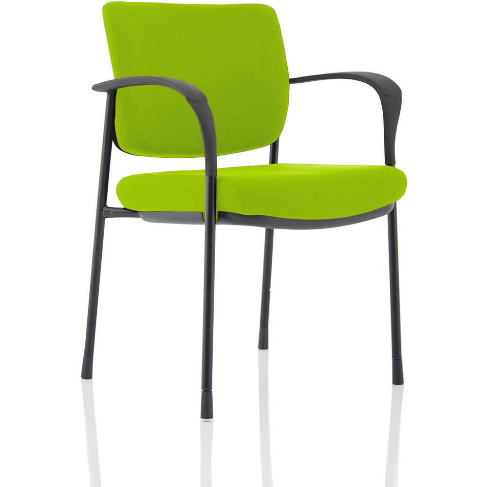 Brunswick Deluxe Black Frame Bespoke Colour Back And Seat Myrrh Green With Arms