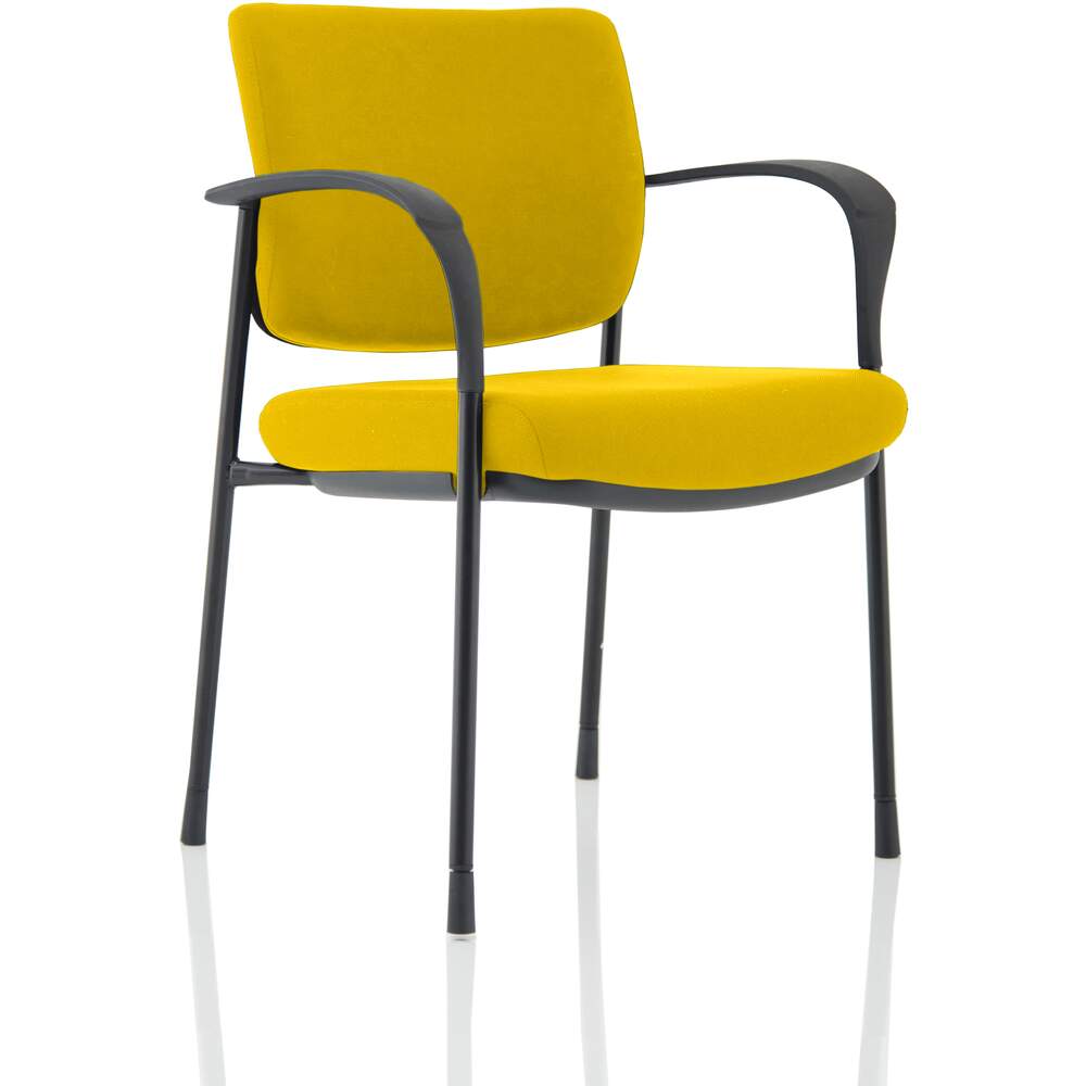 Brunswick Deluxe Black Frame Bespoke Colour Back And Seat Senna Yellow With Arms