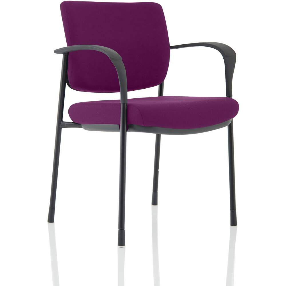 Brunswick Deluxe Black Frame Bespoke Colour Back And Seat Tansy Purple With Arms