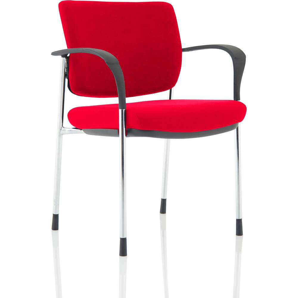 Brunswick Deluxe Chrome Frame Bespoke Colour Back And Seat Bergamot Cherry With Arms