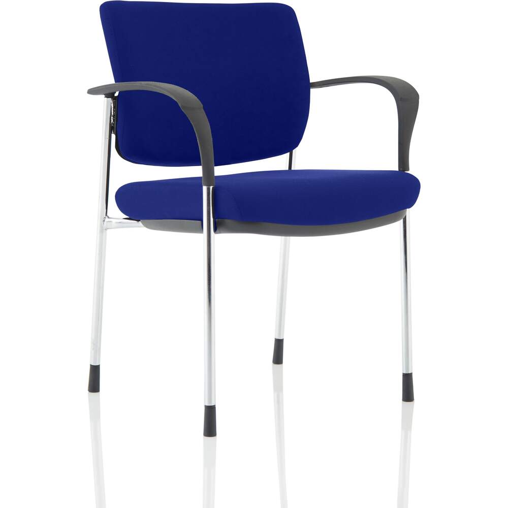 Brunswick Deluxe Chrome Frame Bespoke Colour Back And Seat Stevia Blue With Arms