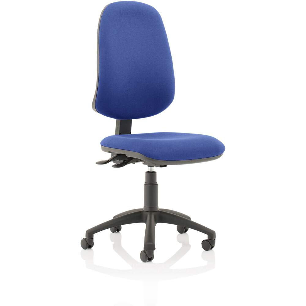 Eclipse XL Lever Task Operator Chair Blue Without Arms