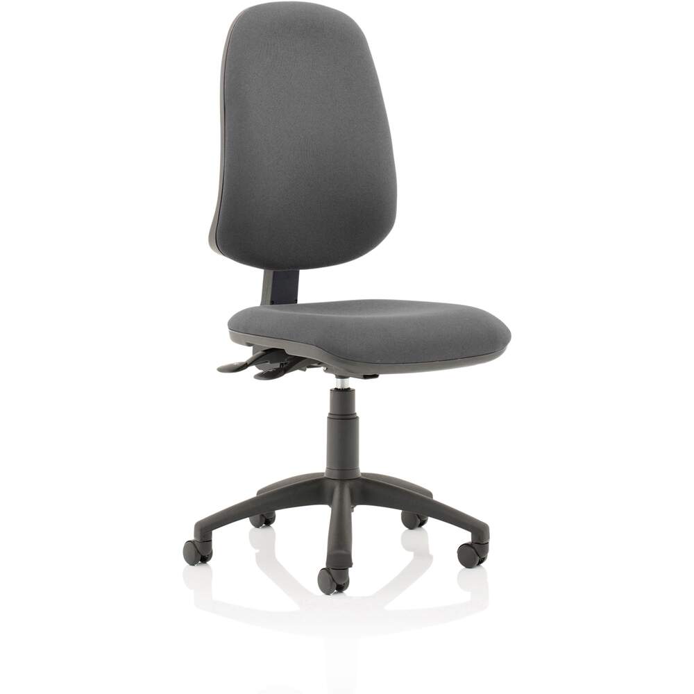 Eclipse XL Lever Task Operator Chair Charcoal Without Arms