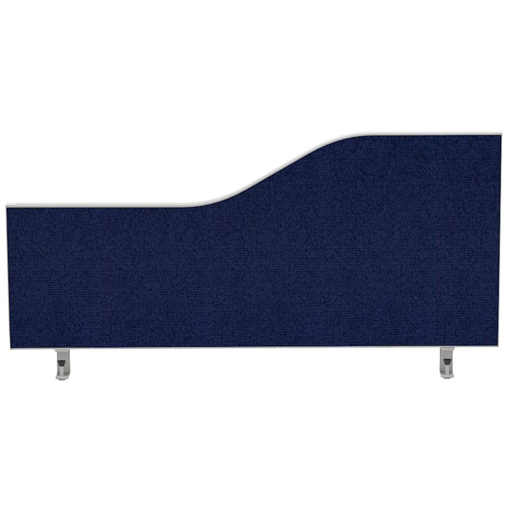 Impulse Plus Wave 450/800 Desktop Screen Royal Blue Fabric Light Grey Edges