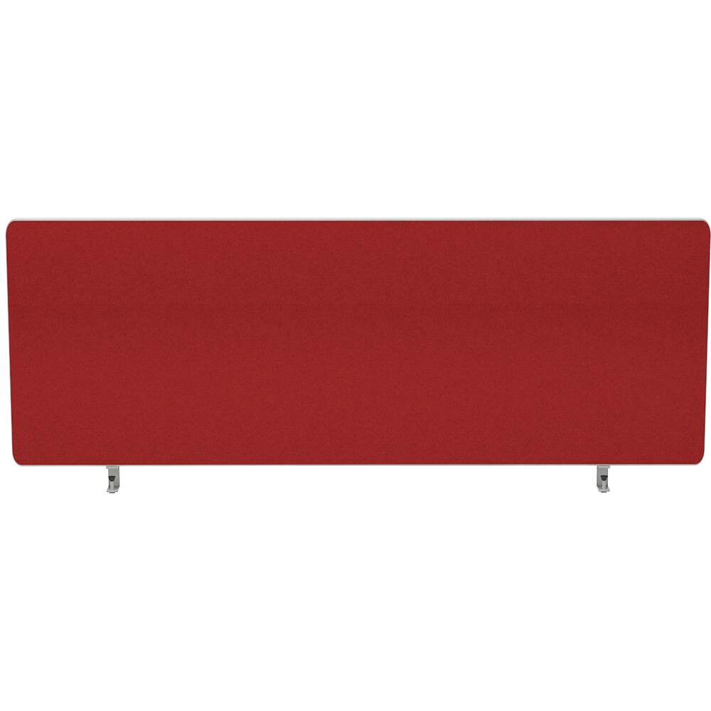 Impulse Plus Oblong 450/1000 Desktop Screen Burgundy Fabric Light Grey Edges