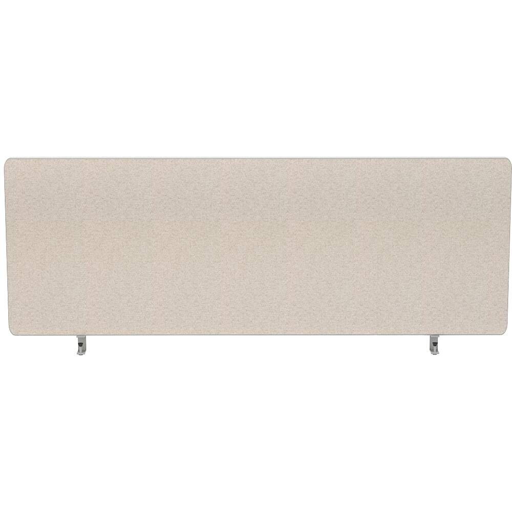 Impulse Plus Oblong 450/1000 Desktop Screen Light Grey Fabric Light Grey Edges