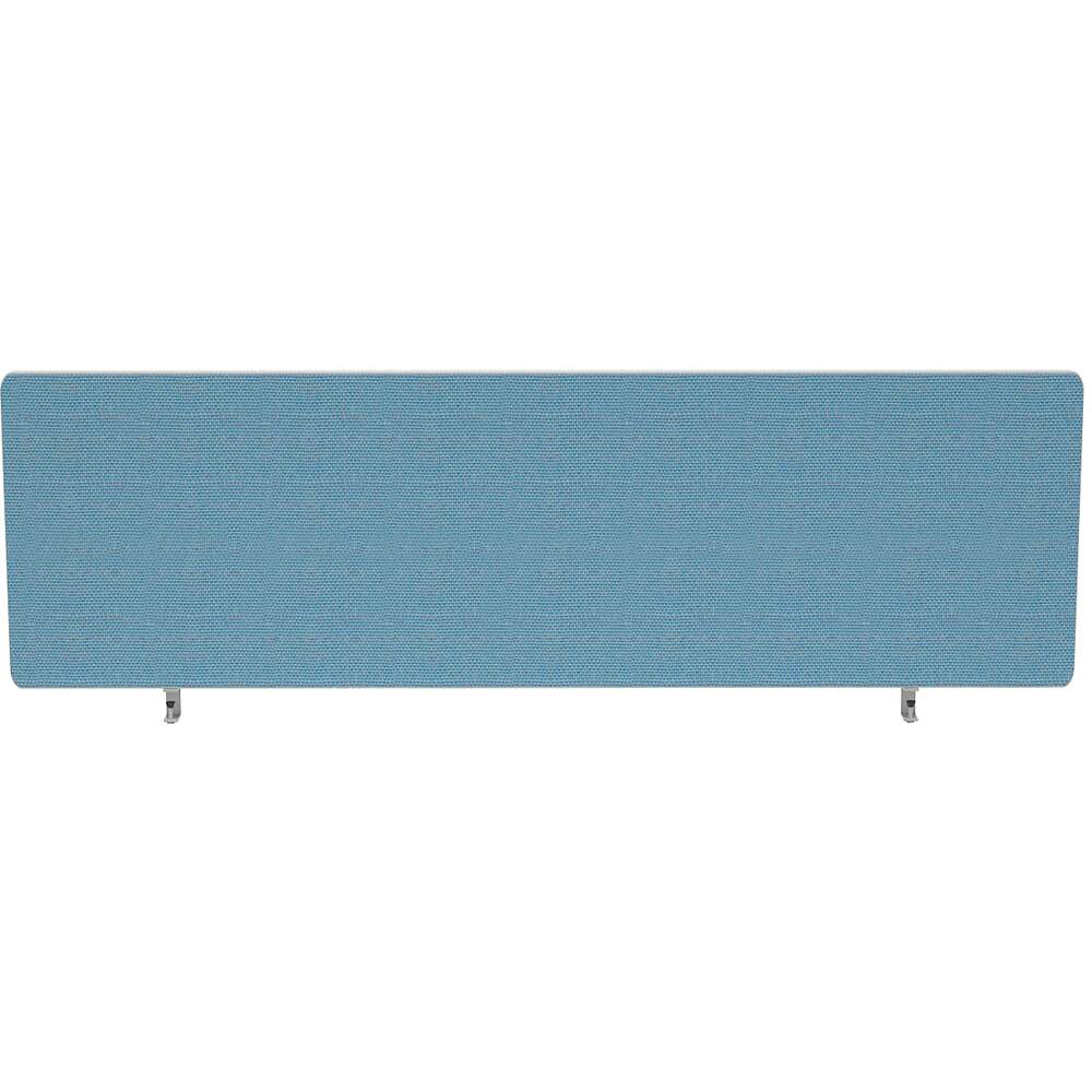 Impulse Plus Oblong 450/1200 Desktop Screen Sky Blue Fabric Light Grey Edges