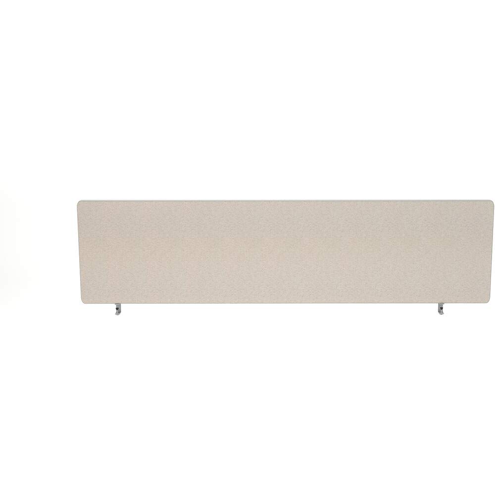 Impulse Plus Oblong 450/1400 Desktop Screen Light Grey Fabric Light Grey Edges