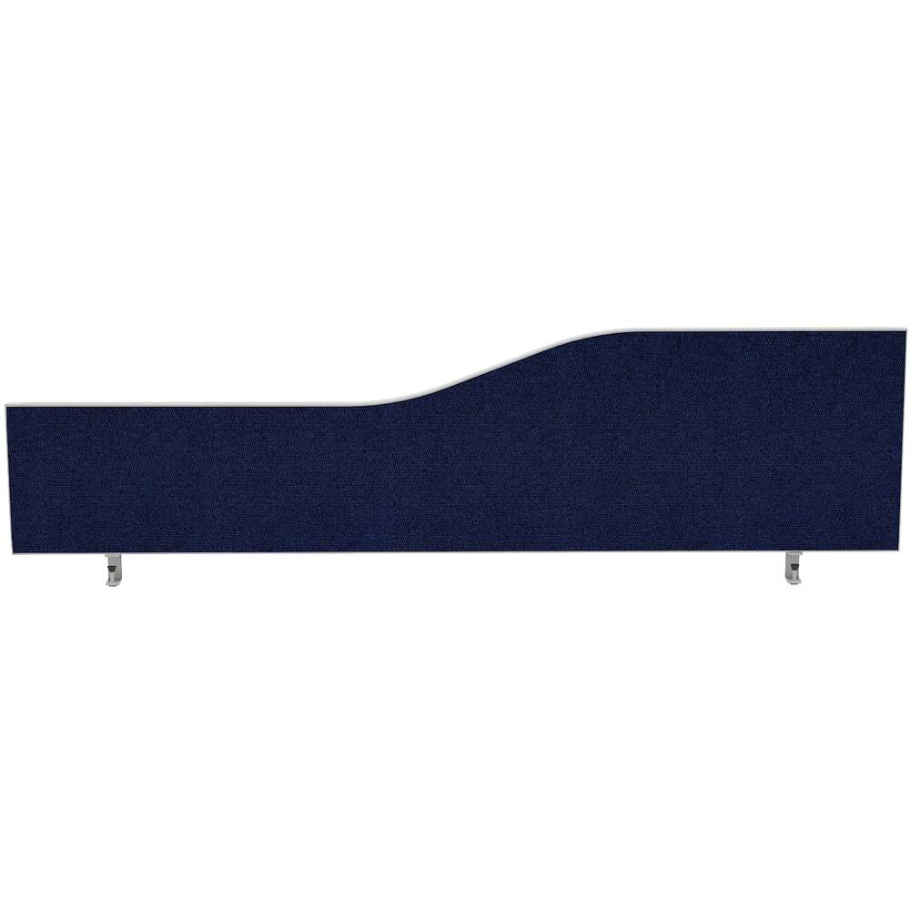 Impulse Plus Wave 450/1400 Desktop Screen Royal Blue Fabric Light Grey Edges