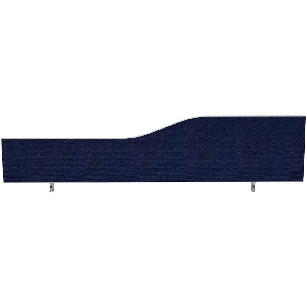 Impulse Plus Wave 450/1600 Desktop Screen Royal Blue Fabric Light Grey Edges