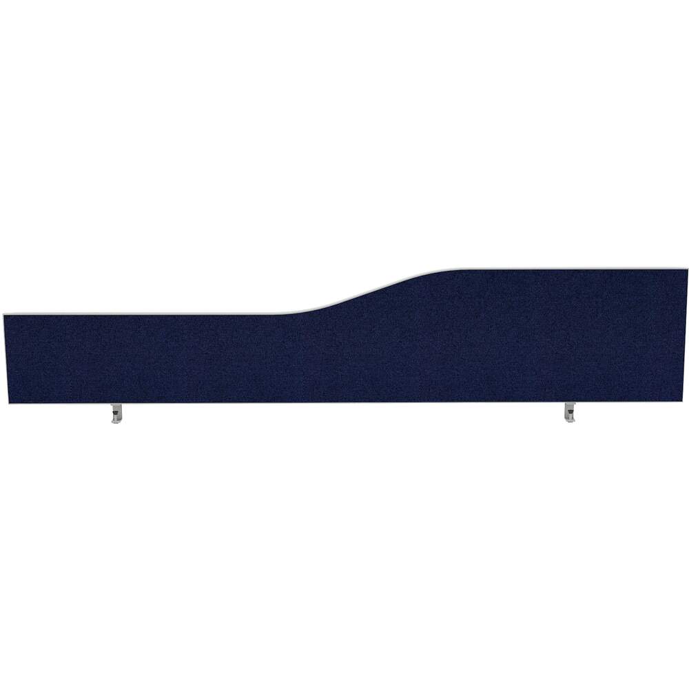 Impulse Plus Wave 450/1800 Desktop Screen Royal Blue Fabric Light Grey Edges