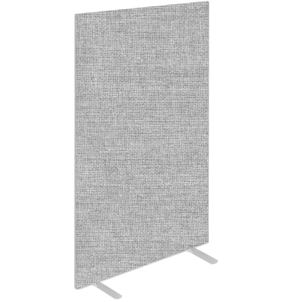 Impulse Plus Oblong 1800/600 Floor Free Standing Screen Light Grey Fabric Light Grey Edges