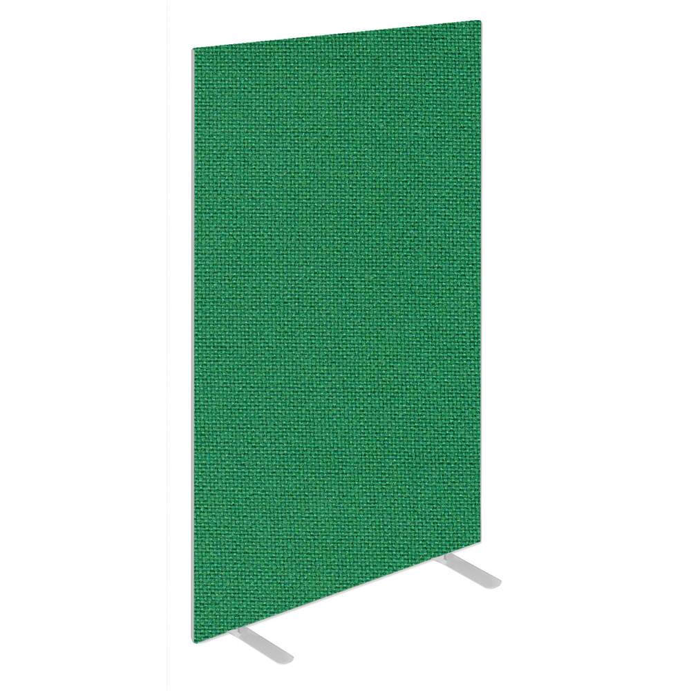 Impulse Plus Oblong 1800/600 Floor Free Standing Screen Palm Green Fabric Light Grey Edges