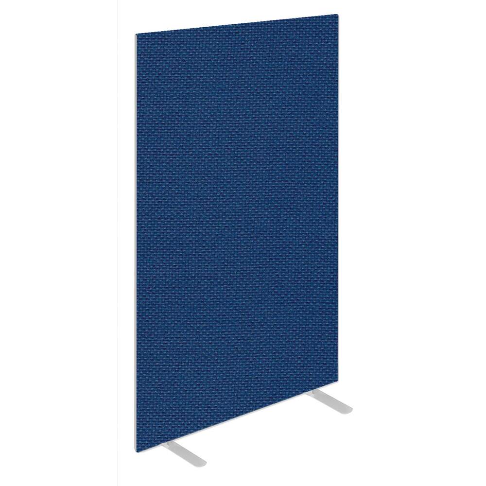 Impulse Plus Oblong 1800/600 Floor Free Standing Screen Powder Blue Fabric Light Grey Edges