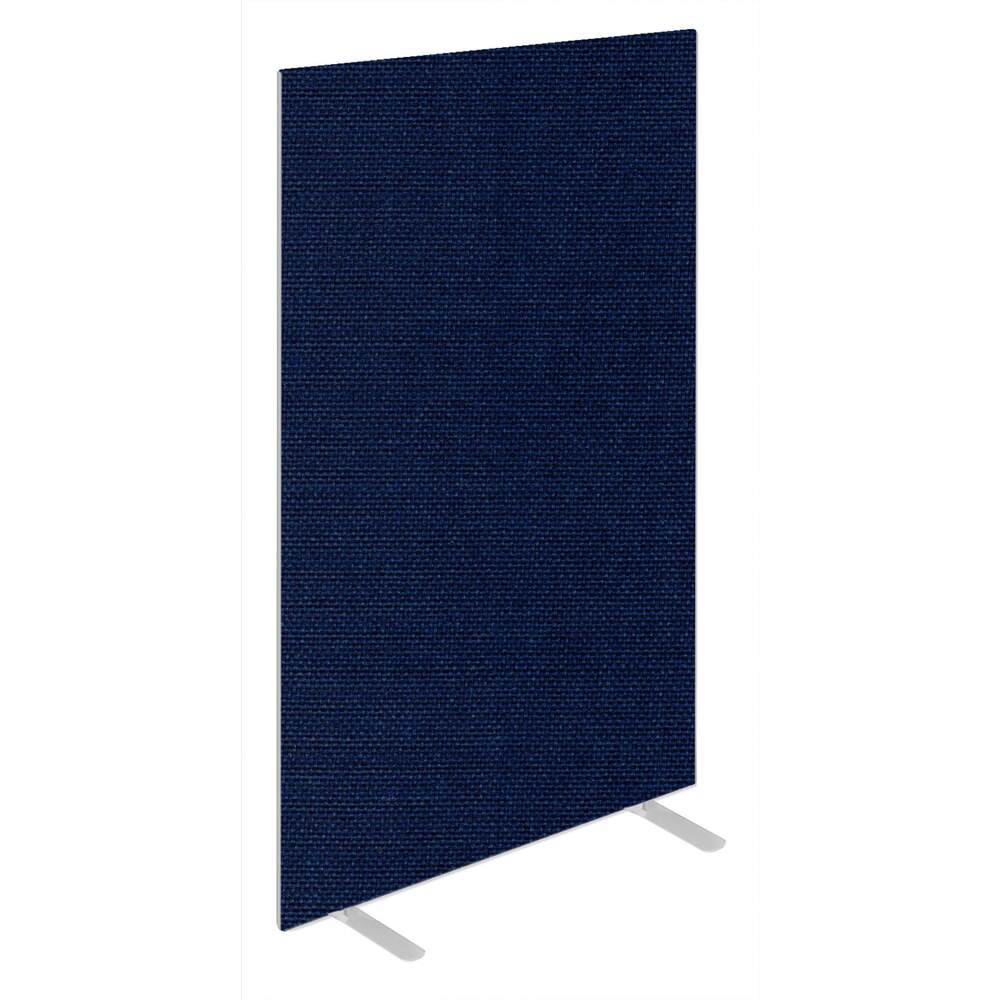 Impulse Plus Oblong 1800/600 Floor Free Standing Screen Royal Blue Fabric Light Grey Edges