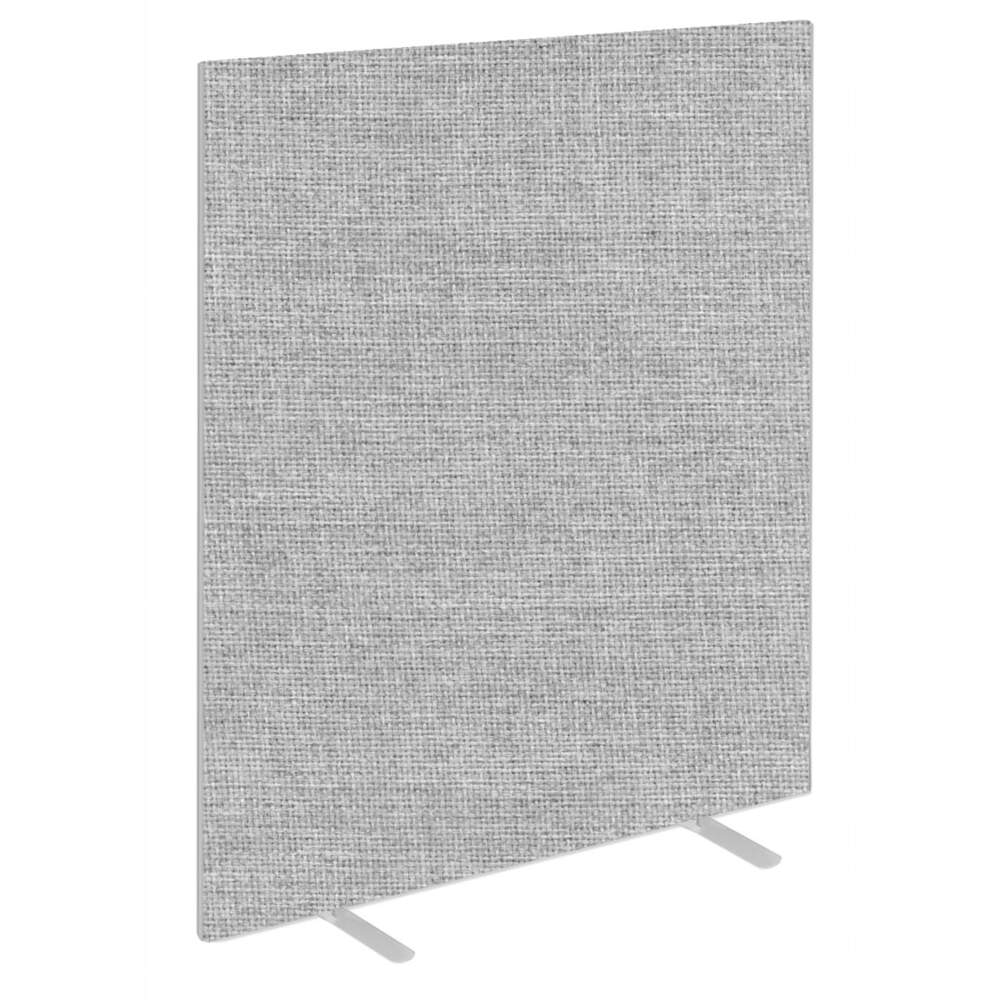 Impulse Plus Oblong 1800/1200 Floor Free Standing Screen Light Grey Fabric Light Grey Edges